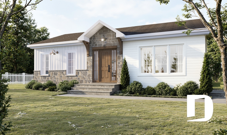 Vue avant - MODÈLE DE BASE -  - Brière