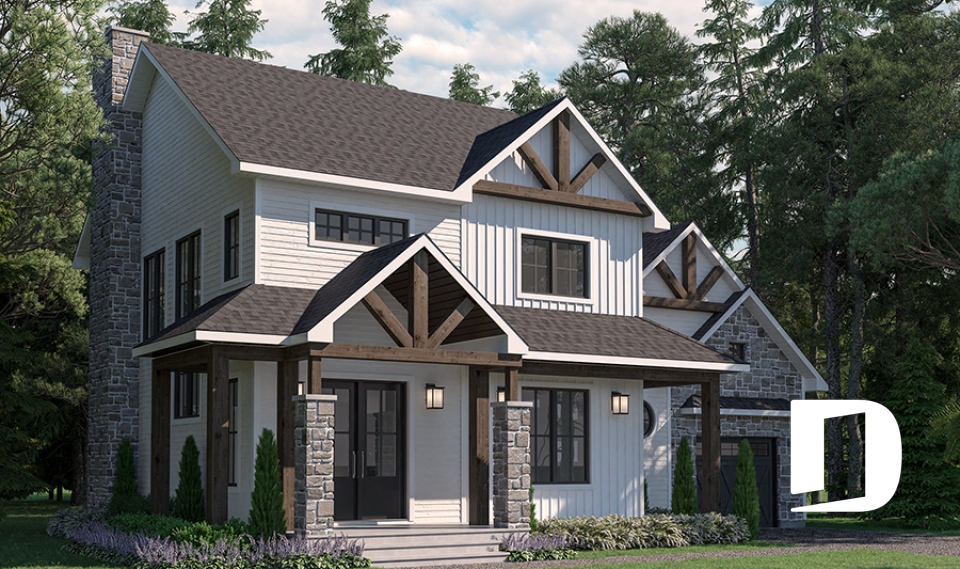 Vue avant - MODÈLE DE BASE -  - Rocheleau