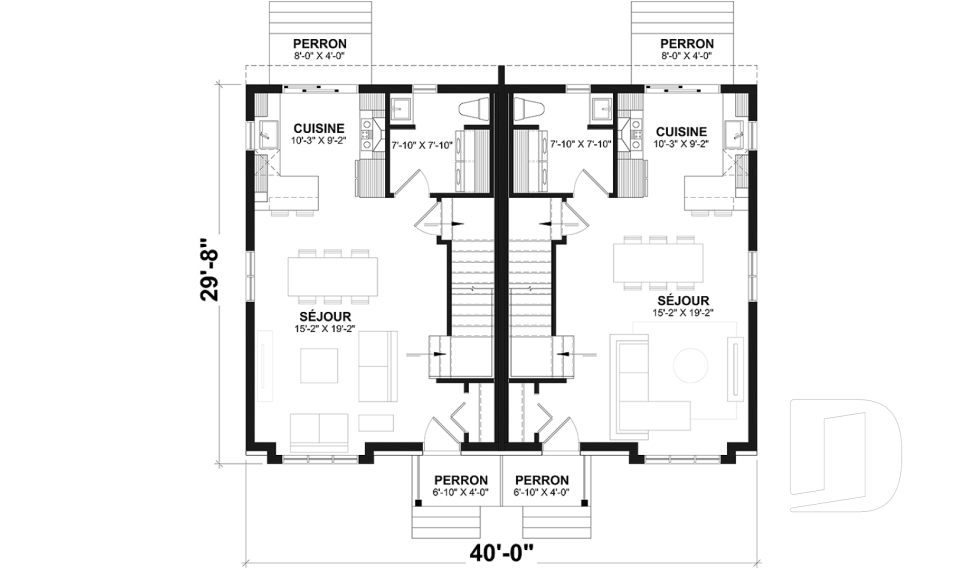 Rez-de-chaussée -  - Belisle