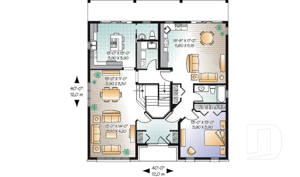 Rez-de-chaussée -  - Cavendish