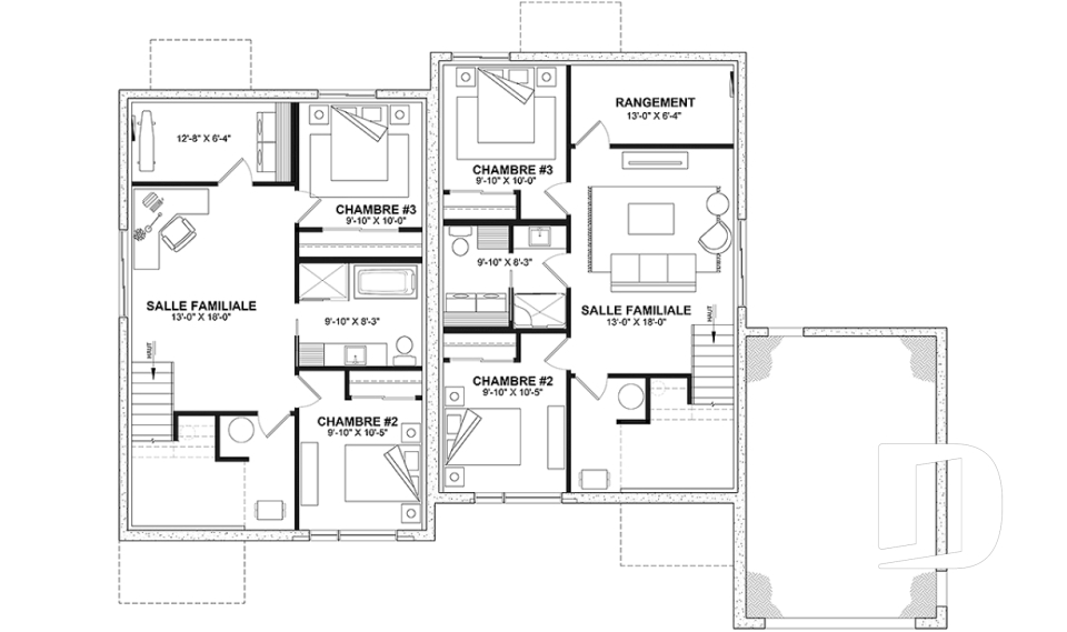 Sous-sol aménagé (Optionel $) -  - Paris