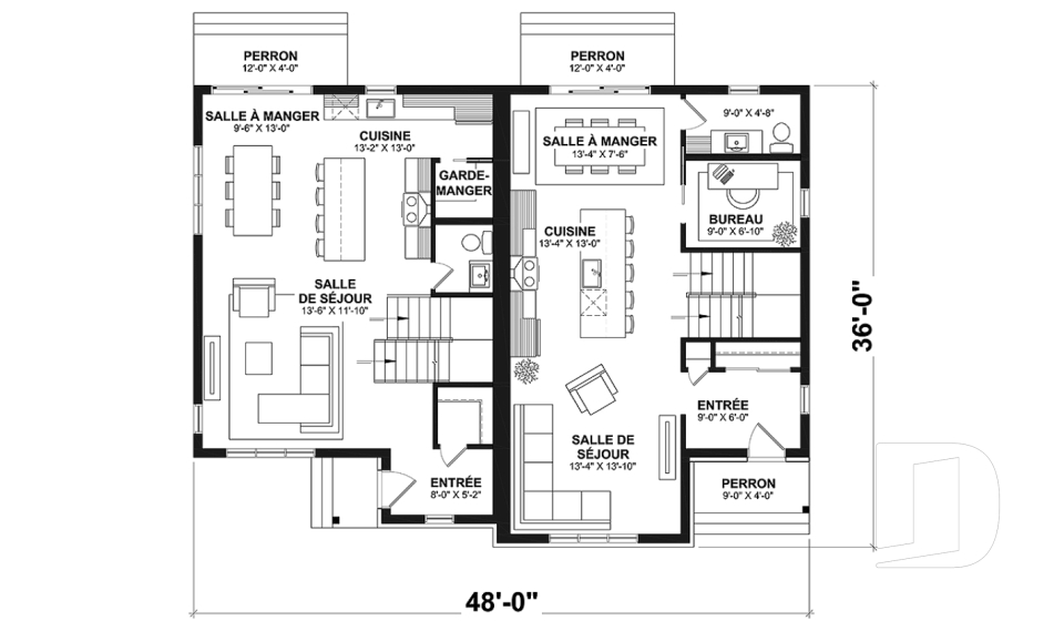 Rez-de-chaussée -  - Dawson