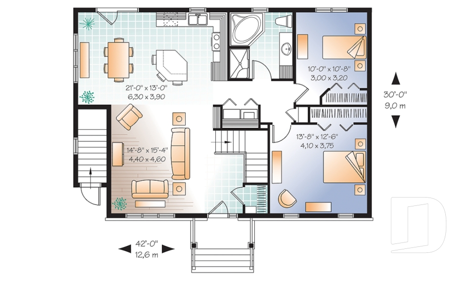 Rez-de-chaussée -  - Aubry 3