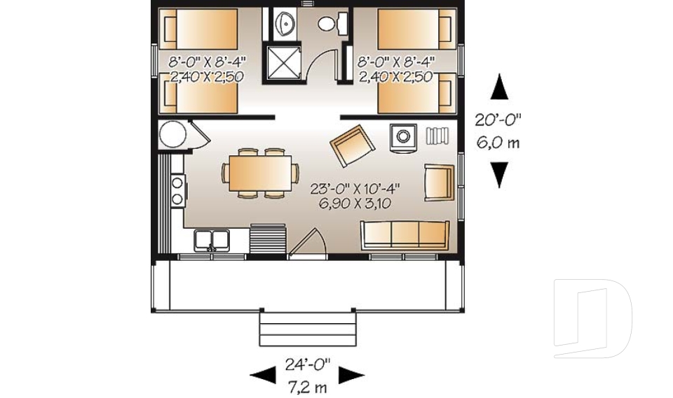 Rez-de-chaussée -  - Le Relais    