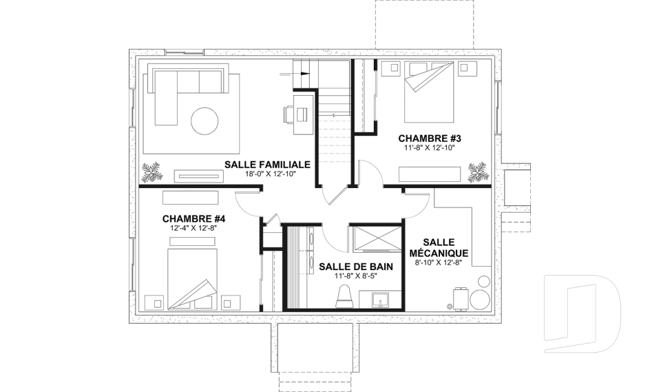 Sous-sol aménagé (Optionel $) -  - Brière