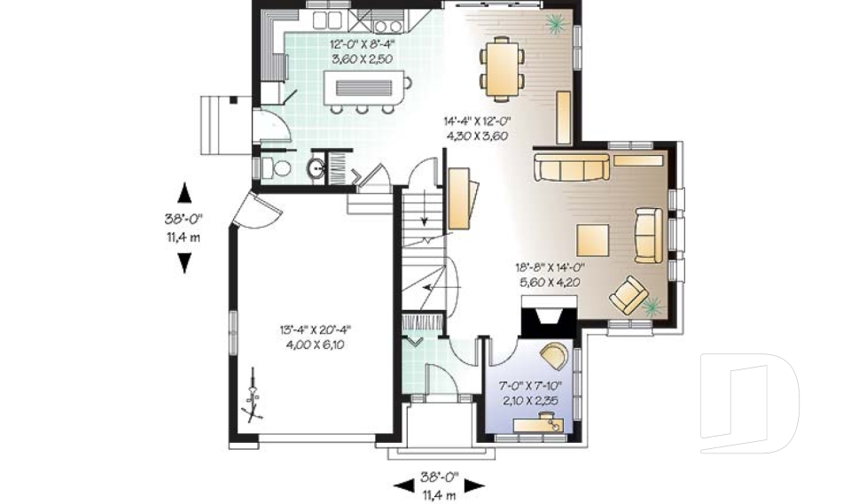 Rez-de-chaussée -  - Campbell