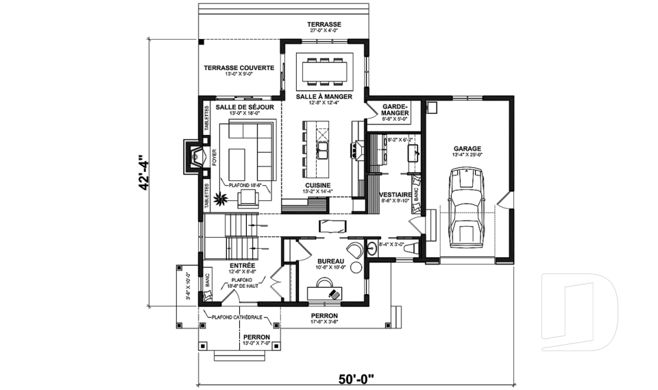Rez-de-chaussée -  - Rocheleau