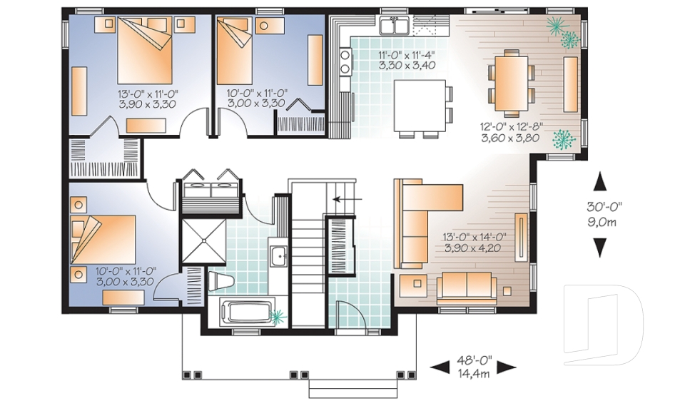 Rez-de-chaussée -  - Laurier 2