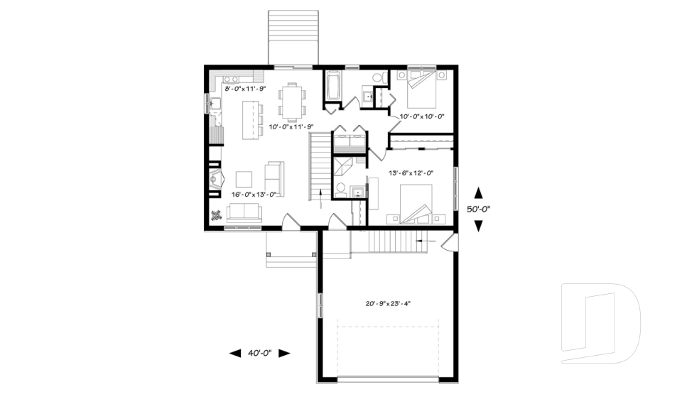 Rez-de-chaussée -  - Miranda 3