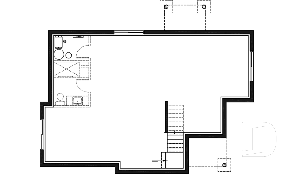 Sous-sol aménageable -  - Debray