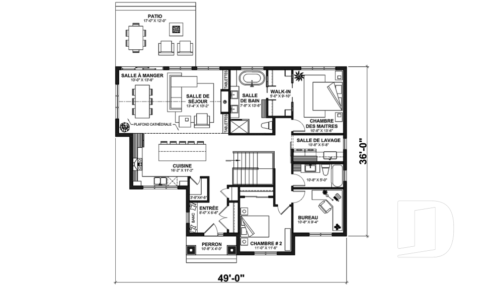 Rez-de-chaussée -  - Hubert