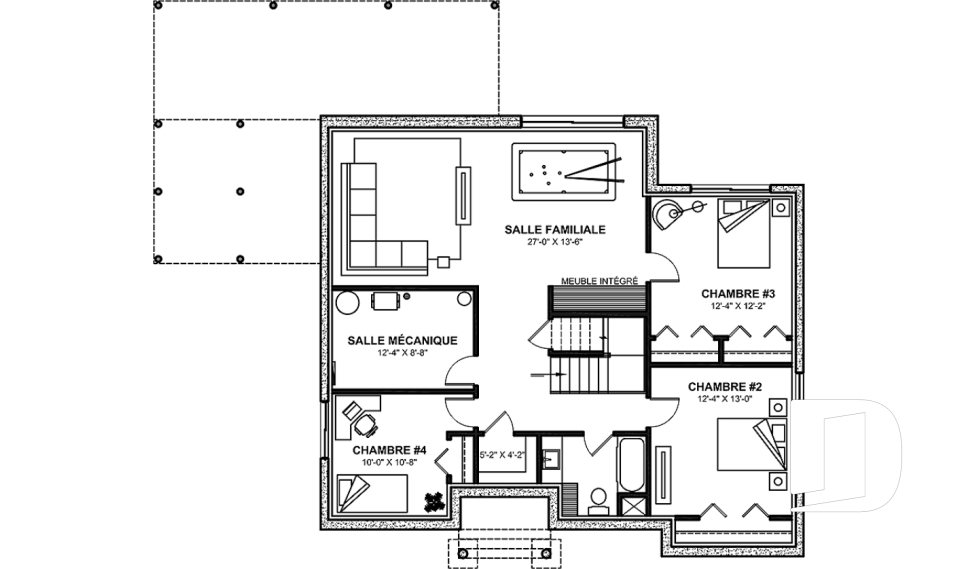 Sous-sol aménagé (Optionel $) -  - Muskoka
