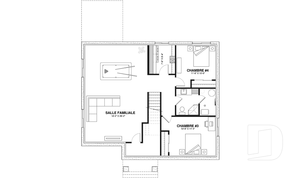 Sous-sol aménagé (Optionel $) -  - Barrington 4