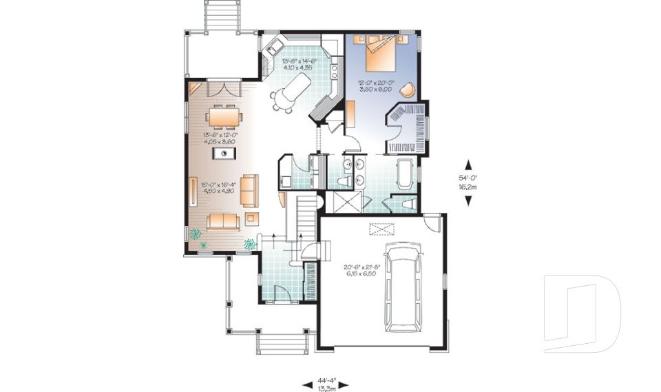 Rez-de-chaussée -  - Vigneau 3