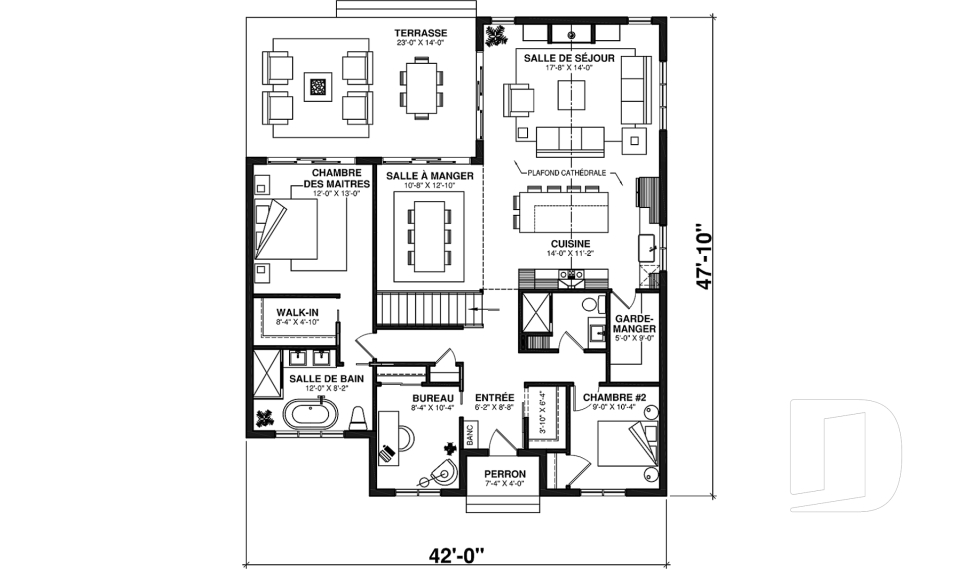 Rez-de-chaussée -  - Maple Way 3