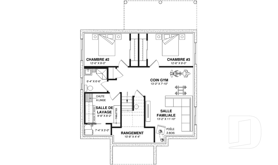 Sous-sol aménagé (Optionel $) -  - Newland