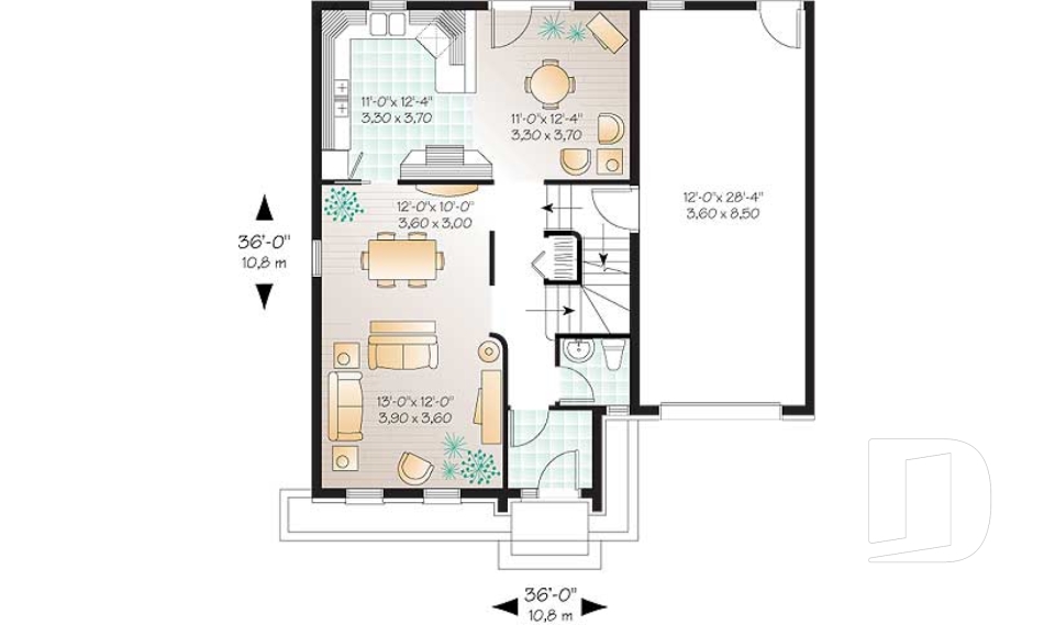 Rez-de-chaussée -  - Tourrin
