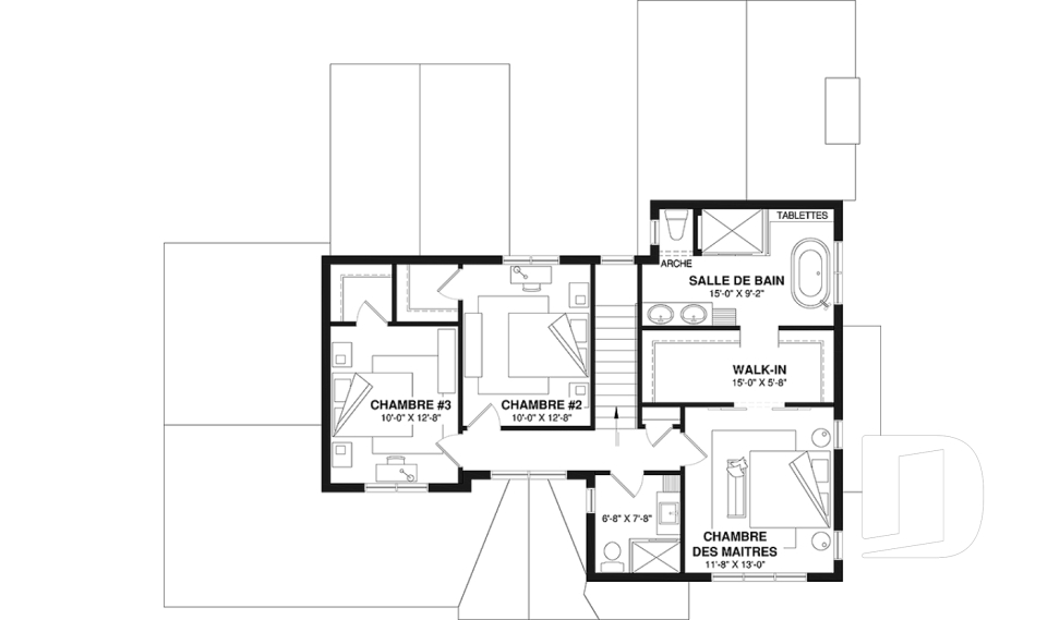 Étage -  - Hiden Hill