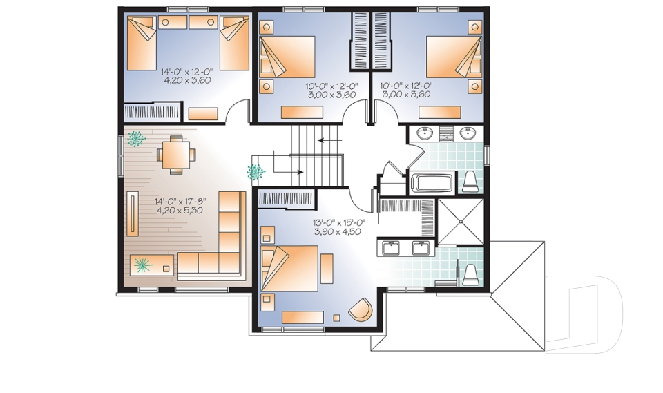 Étage -  - Monteillet 2