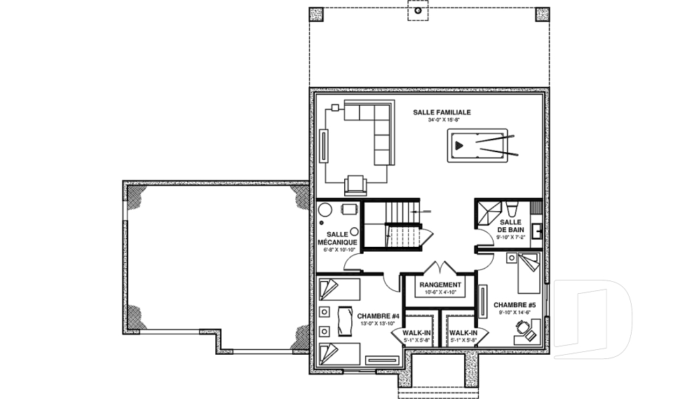Sous-sol aménagé -  - Dumont