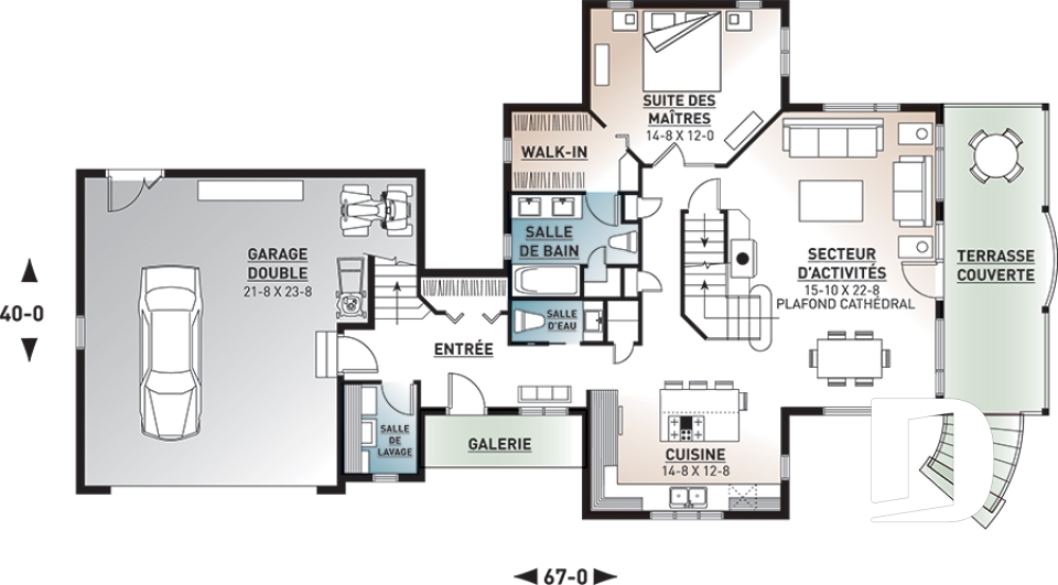 Rez-de-chaussée -  - Montcalm