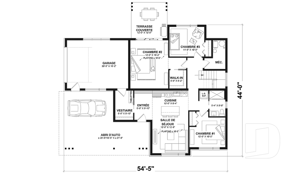 Rez-de-chaussée option 1 -  - Eskal