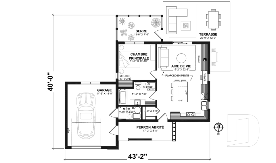 Rez-de-chaussée -  - PUR 2